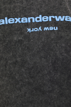 Acid Wash Logo Print T-Shirt